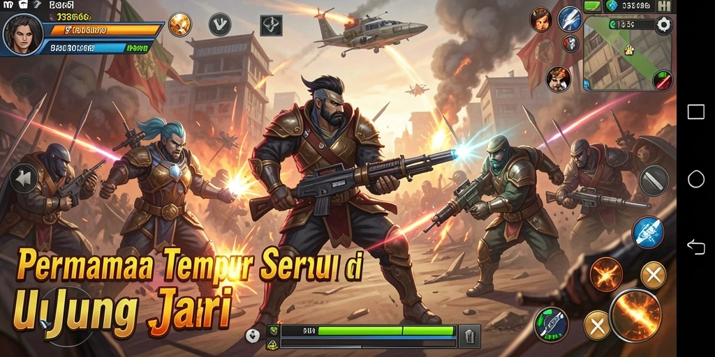 Tangkapan layar utama 333666 menampilkan aksi seru dalam pertempuran TPS.