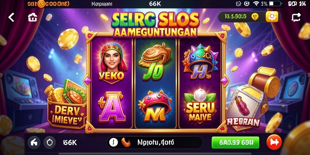 Tampilan menawan dan grafis menarik dalam gameplay Slot 66K.