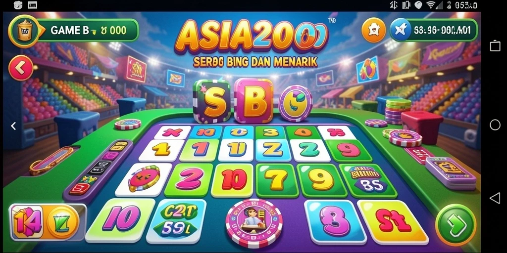 Tampilan gameplay Bingo yang seru dan interaktif di ASIA200.
