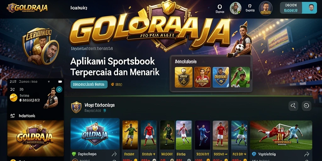 Tampilan permainan taruhan olahraga yang menarik pada GOLDRAJA.