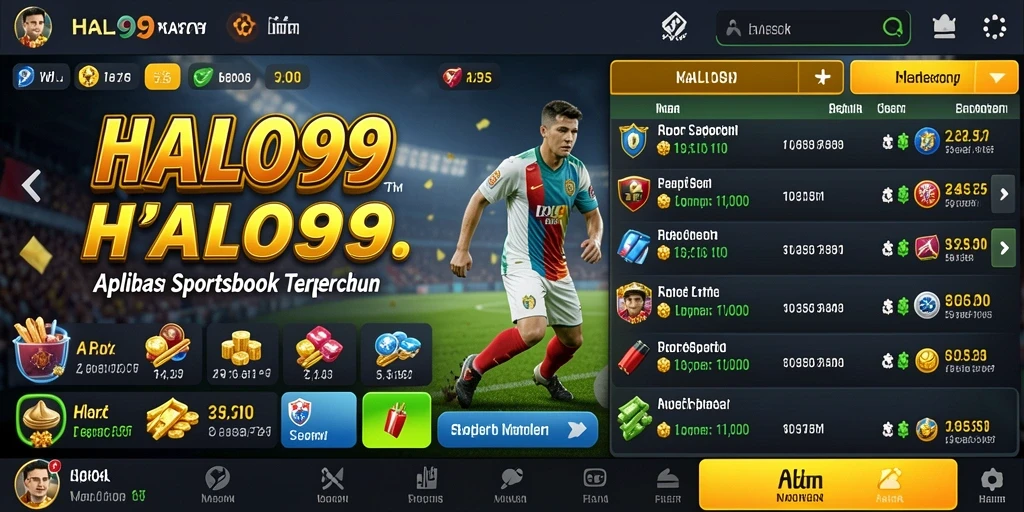 Tampilan menarik dari pengalaman taruhan di HALO99.