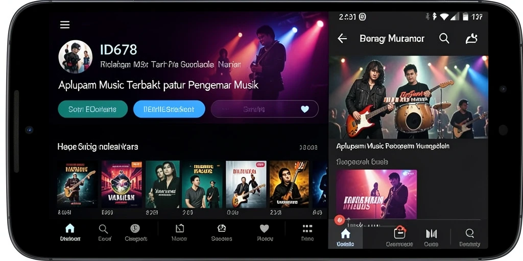 Screenshot gameplay musik ID678 dengan tampilan antarmuka yang menarik.