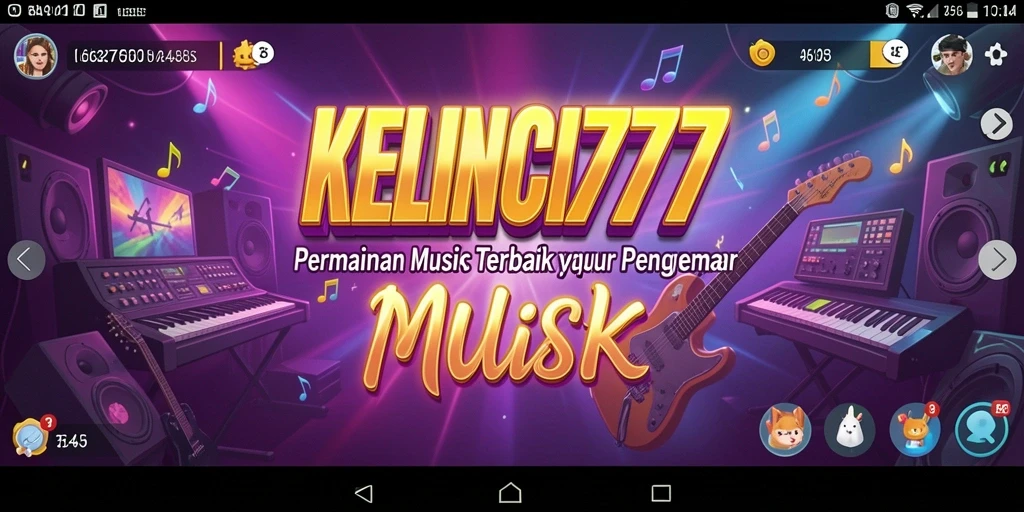 Tampilan menarik dari gameplay KELINCI777 dengan musik yang menyenangkan.