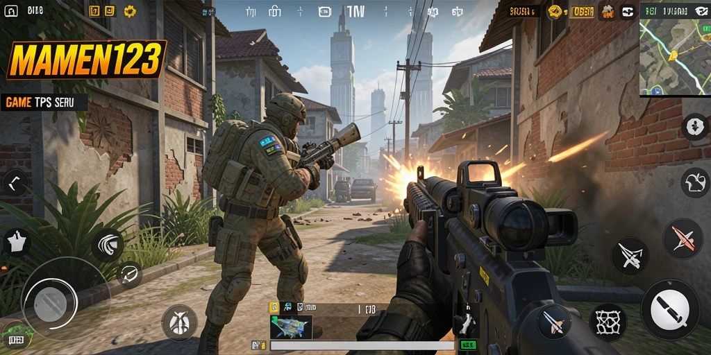 Gameplay MAMEN123 yang penuh aksi dan seru.